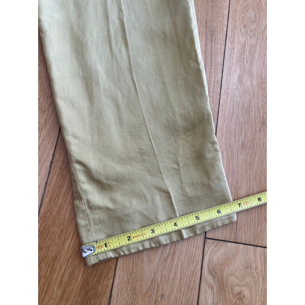 VTG Genny 2 Piece Sleeveless 100% Silk Pant Suit Yellow Made in Italy Size US 4 - Picture 11 of 15